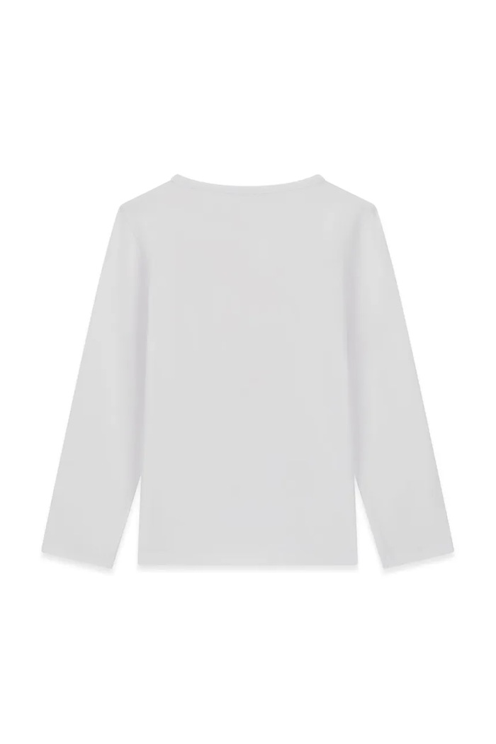 Guess Longsleeve dziecięcy bawełniany z elastanem K6BI10.K5834.9BY2 biały AW26