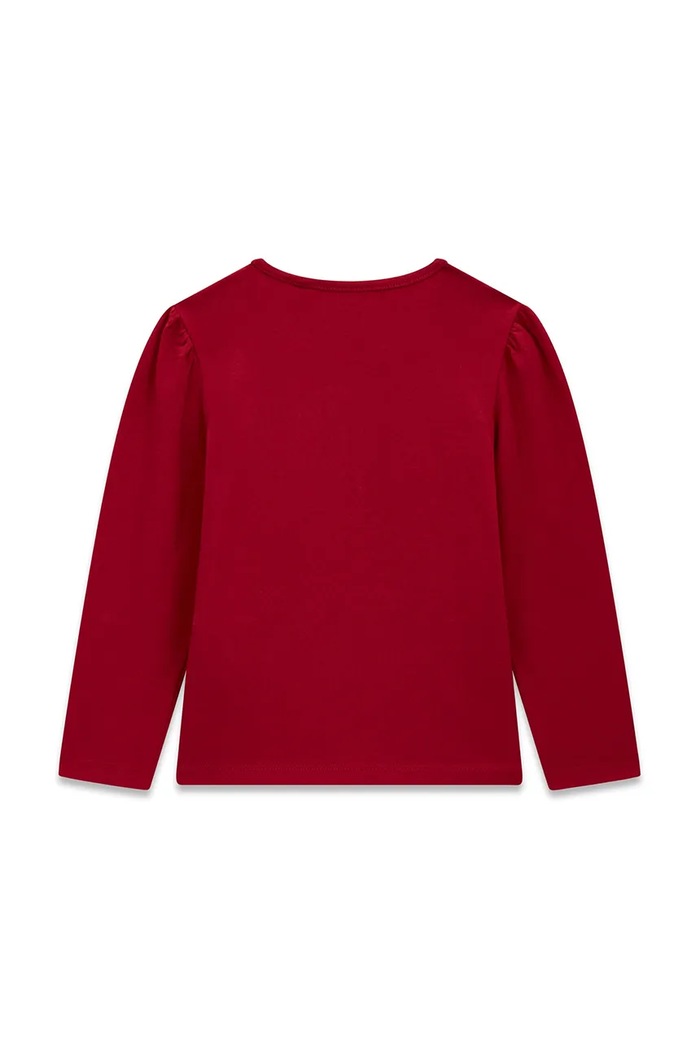 Guess Longsleeve dziecięcy bawełniany K6BI04.K5797.9BY2 bordowy AW26