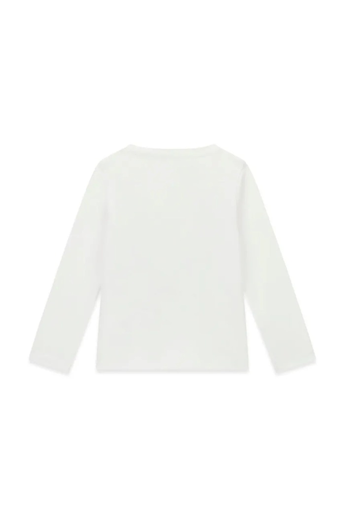 Guess Longsleeve dziecięcy bawełniany z elastanem K6BI03.K5796.9BY2 biały AW26