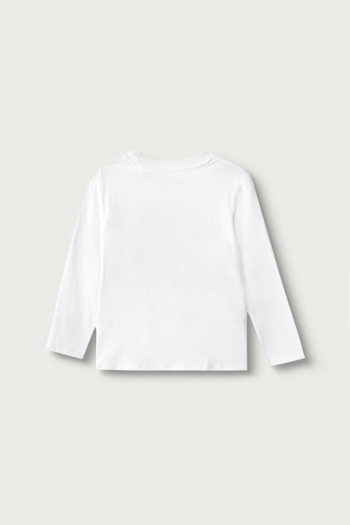 Guess Tričko s dlhým rukávom detské bavlnené s elastanom J6BI30.K5832.9BY2 biela AW26