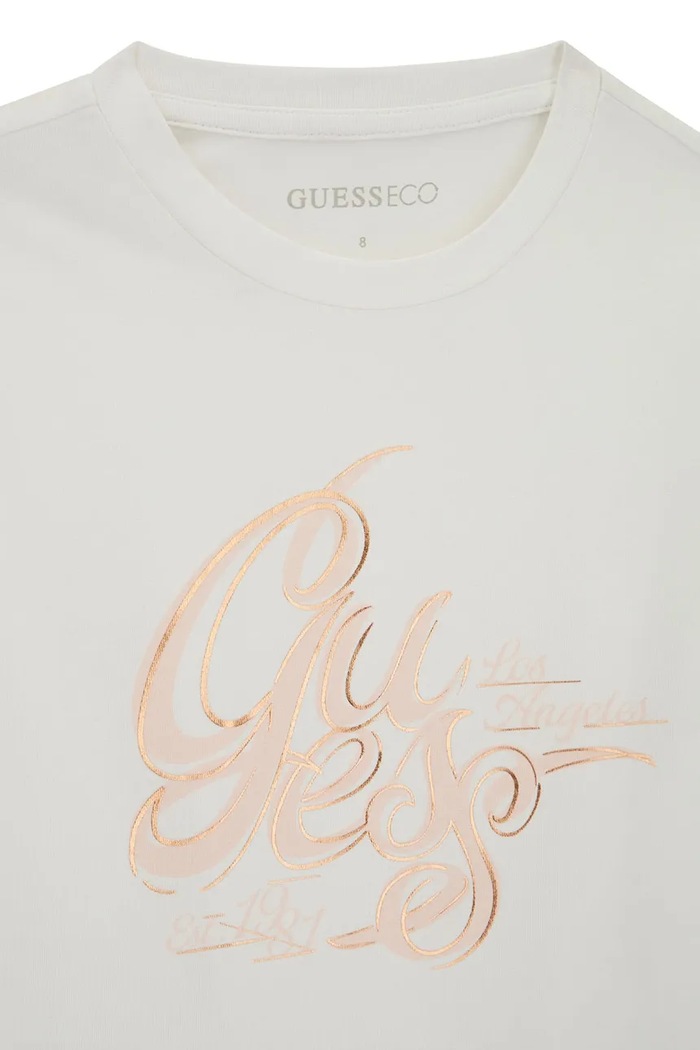 Дівчинка Guess Лонгслів дитячий бавовняний з еластаном J6BI29.K5831.9BY2 білий