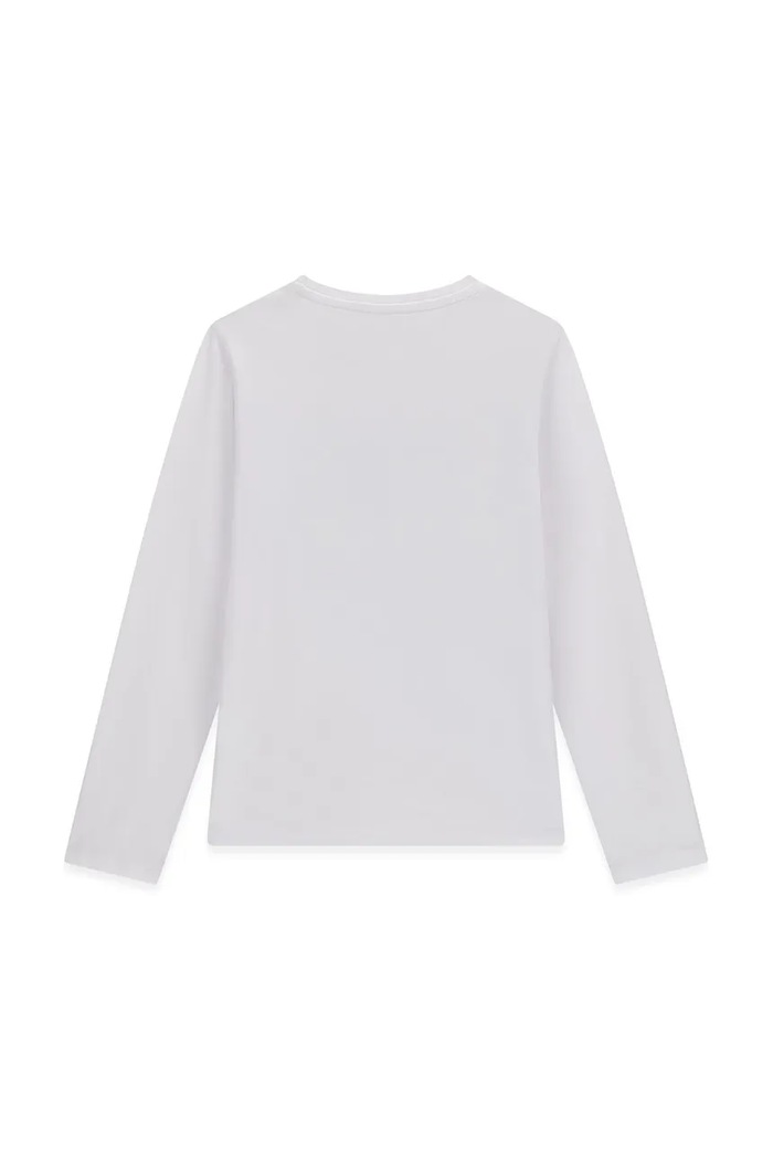 Guess Longsleeve dziecięcy bawełniany J6BI27.K5829.9BY2 biały AW26