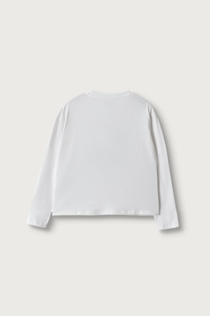 Guess Лонгслив для детей из хлопка с эластаном J6BI24.K6578.9BY2 белый AW26