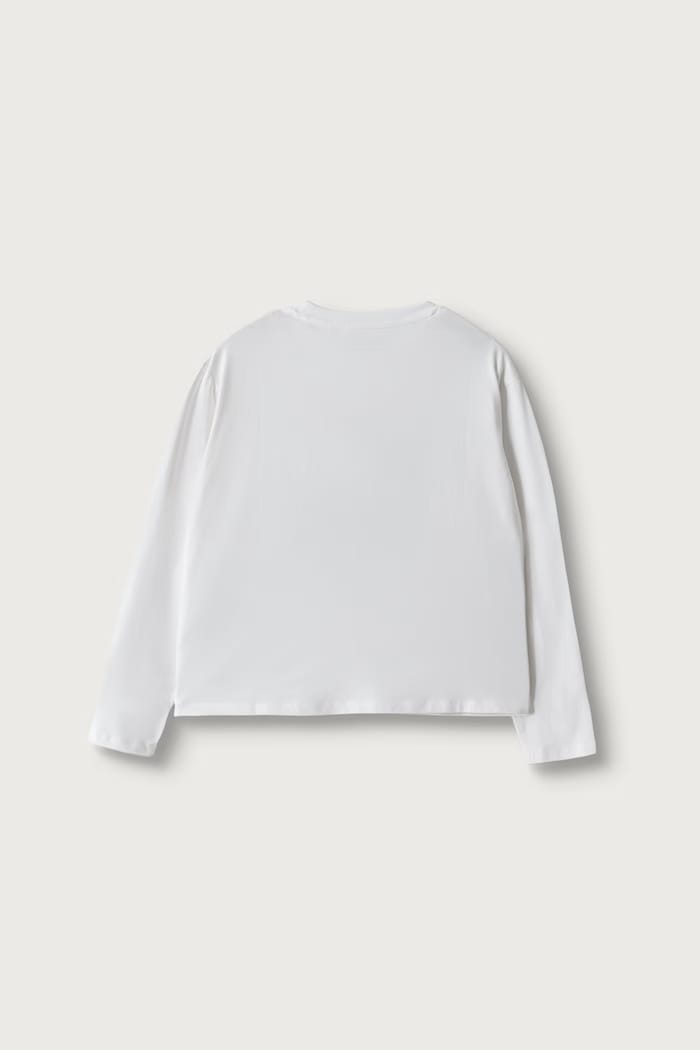 Guess Лонгслив для детей из хлопка с эластаном J6BI24.K6578.9BY2 белый AW26