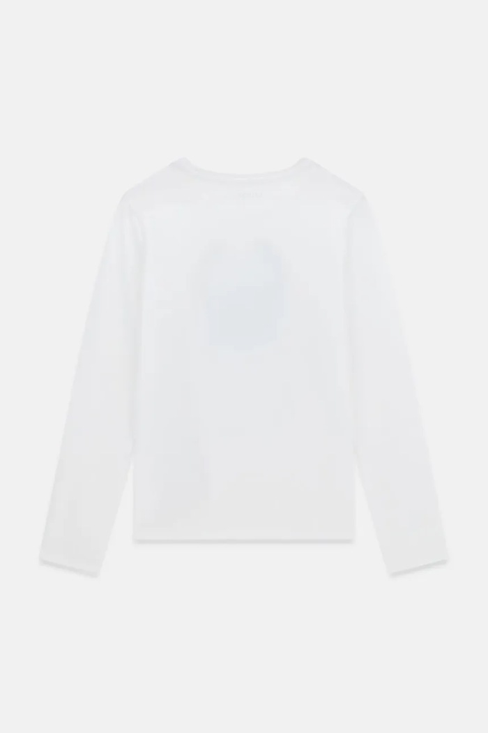 Guess Longsleeve dziecięcy bawełniany z elastanem J6BI21.K5818.9BY2 biały AW26