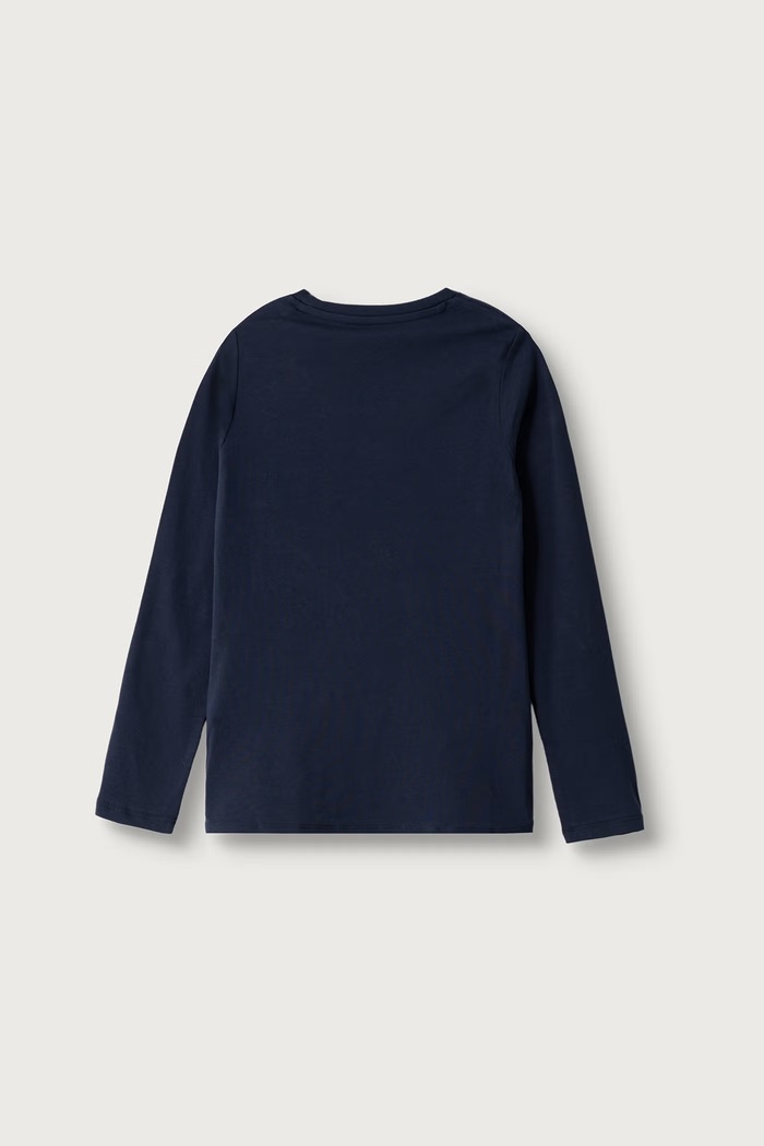Guess Longsleeve dziecięcy bawełniany z elastanem J6BI17.K5807.9BY2 granatowy AW26