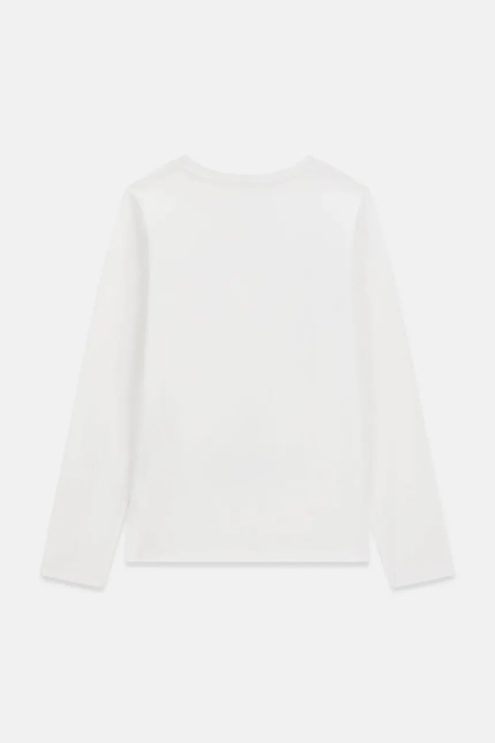 Guess Longsleeve dziecięcy bawełniany z elastanem J6BI12.K5793.9BY2 biały AW26