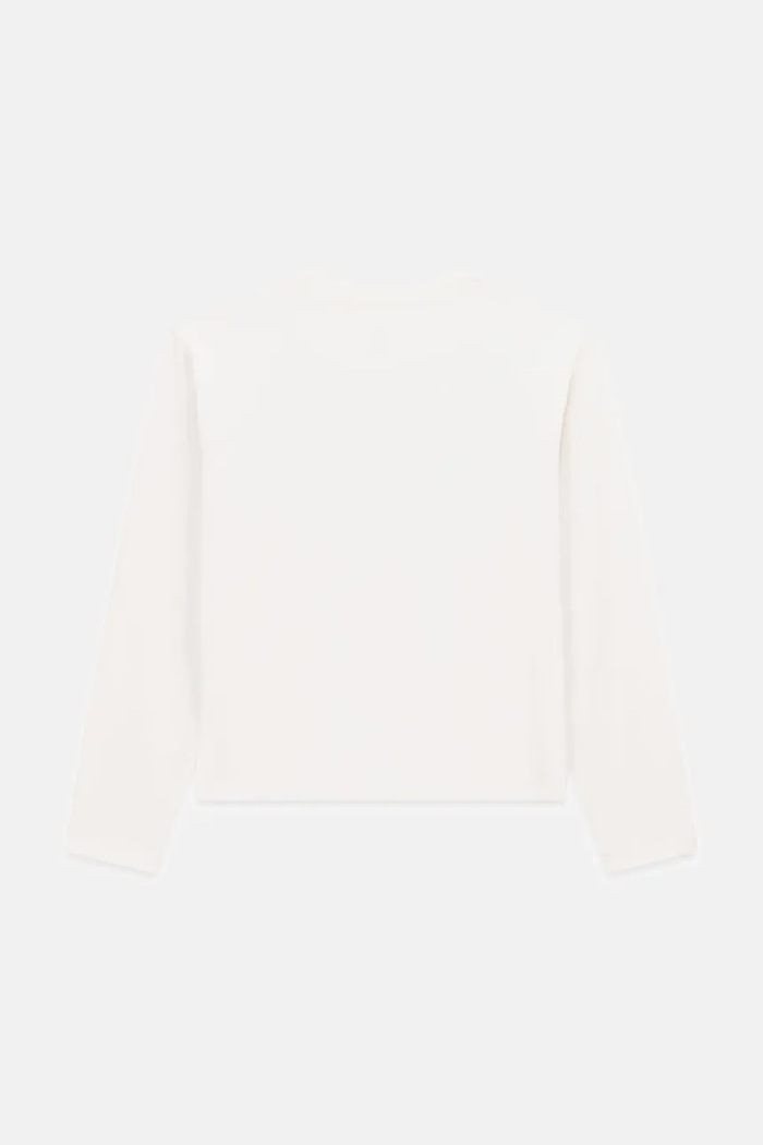 Guess Longsleeve dziecięcy bawełniany z elastanem J6BI08.K5778.9BY2 biały AW26