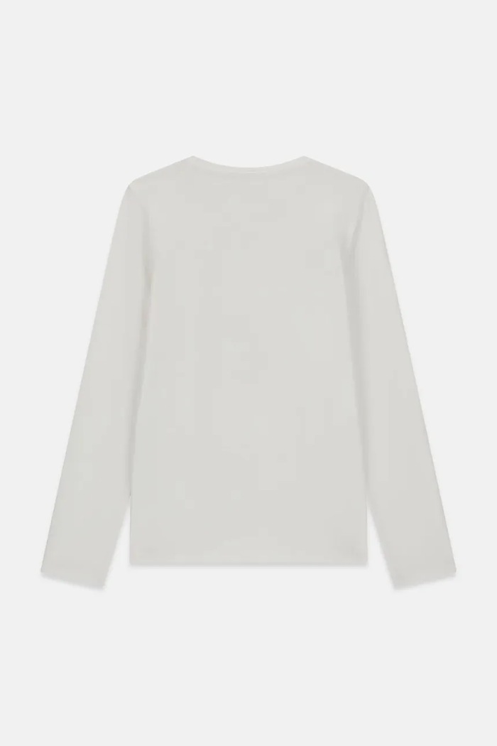 Guess Longsleeve dziecięcy bawełniany z elastanem J6BI07.K5777.9BY2 biały AW26