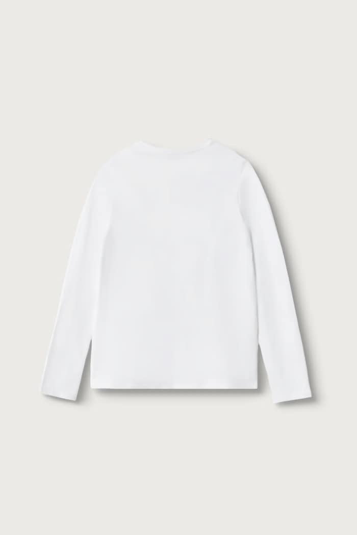 Guess Longsleeve pentru copii din bumbac J6BI02.K5771.9BY2 alb AW26