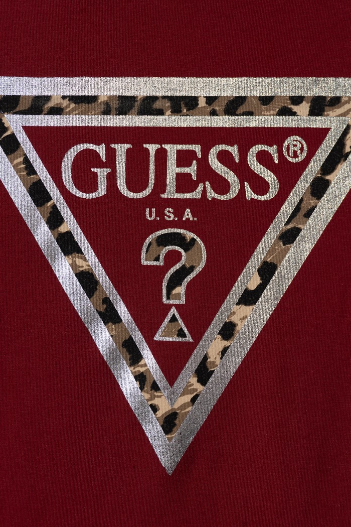 Девочка Guess Лонгслив для детей из хлопка J6BI02.K5771.9BY2 бордо