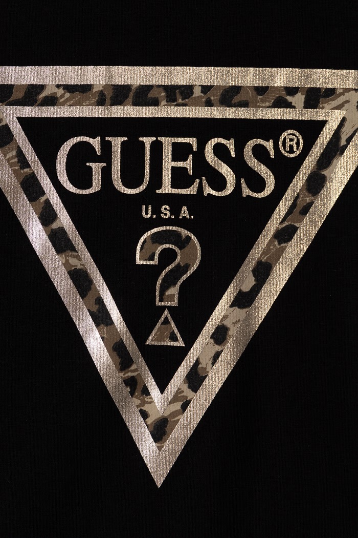 Dziewczynka Guess Longsleeve dziecięcy bawełniany J6BI02.K5771.9BY2 czarny