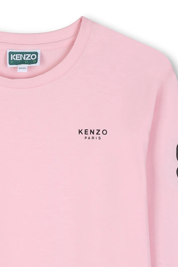 Κοριτσίστικα Kenzo Kids Μακρυμάνικο παιδικό βαμβακερό K62018.86.108 ροζ