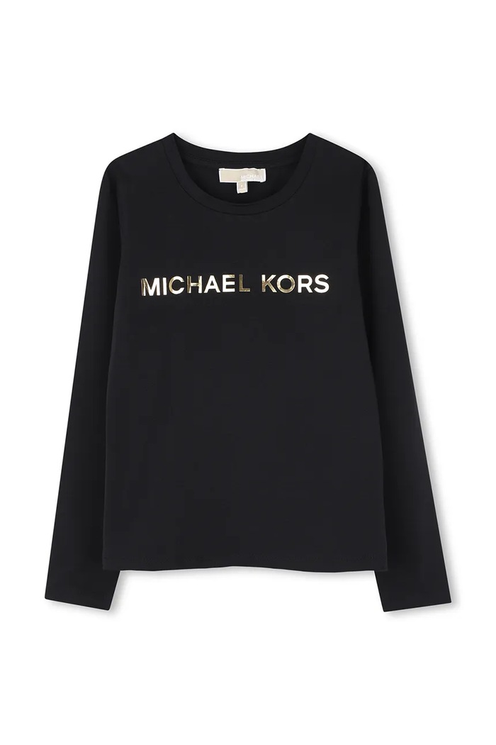 Michael Kors Longsleeve dziecięcy z bawełną czarny R30829.102.108