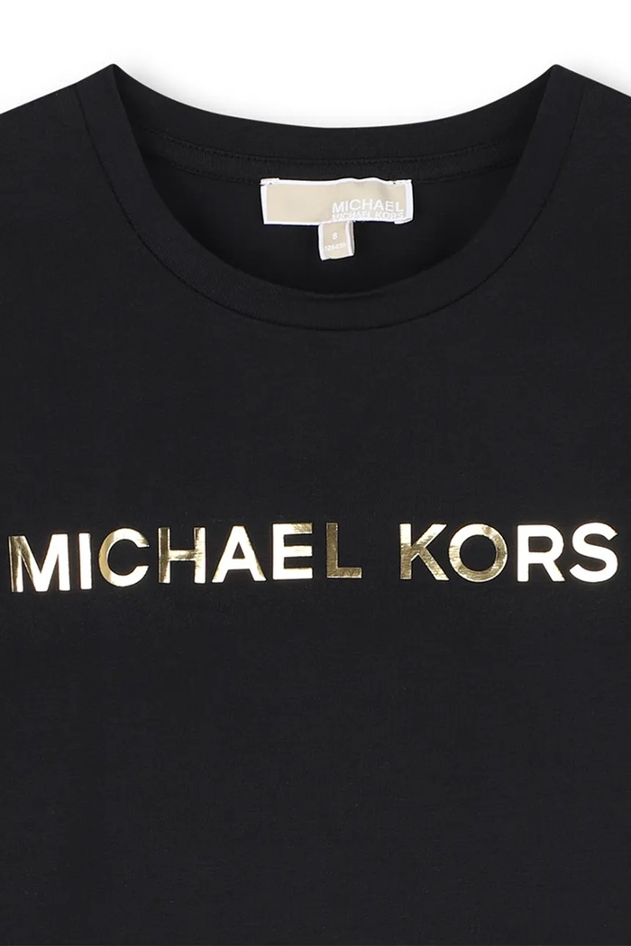 Dziewczynka Michael Kors Longsleeve dziecięcy z bawełną R30829.102.108 czarny