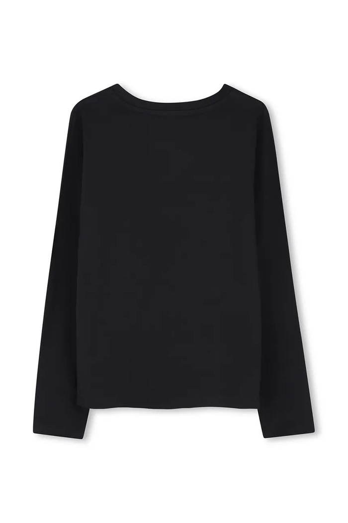 Michael Kors Longsleeve dziecięcy z bawełną R30829.114.150 czarny AW26