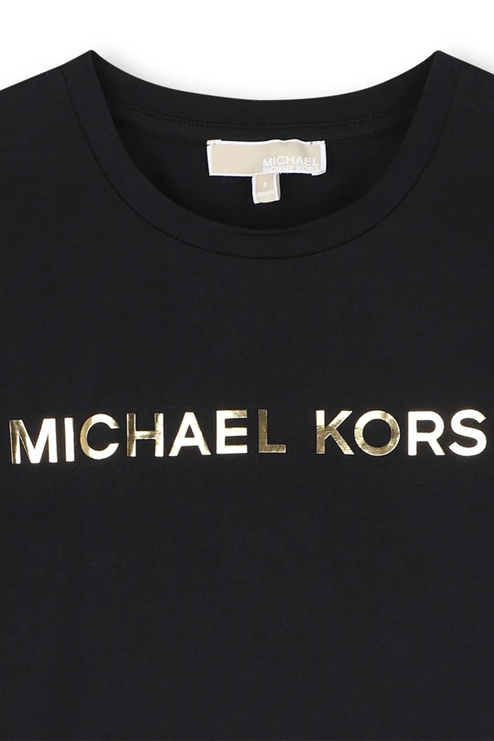 Dziewczynka Michael Kors Longsleeve dziecięcy z bawełną R30829.114.150 czarny