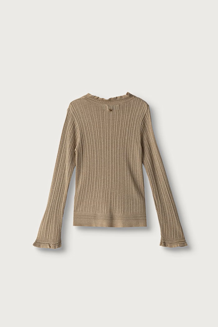 Fete Abel&Lula Longsleeve pentru copii cu vâscoză 5806.4.Mini.9BY2 bej