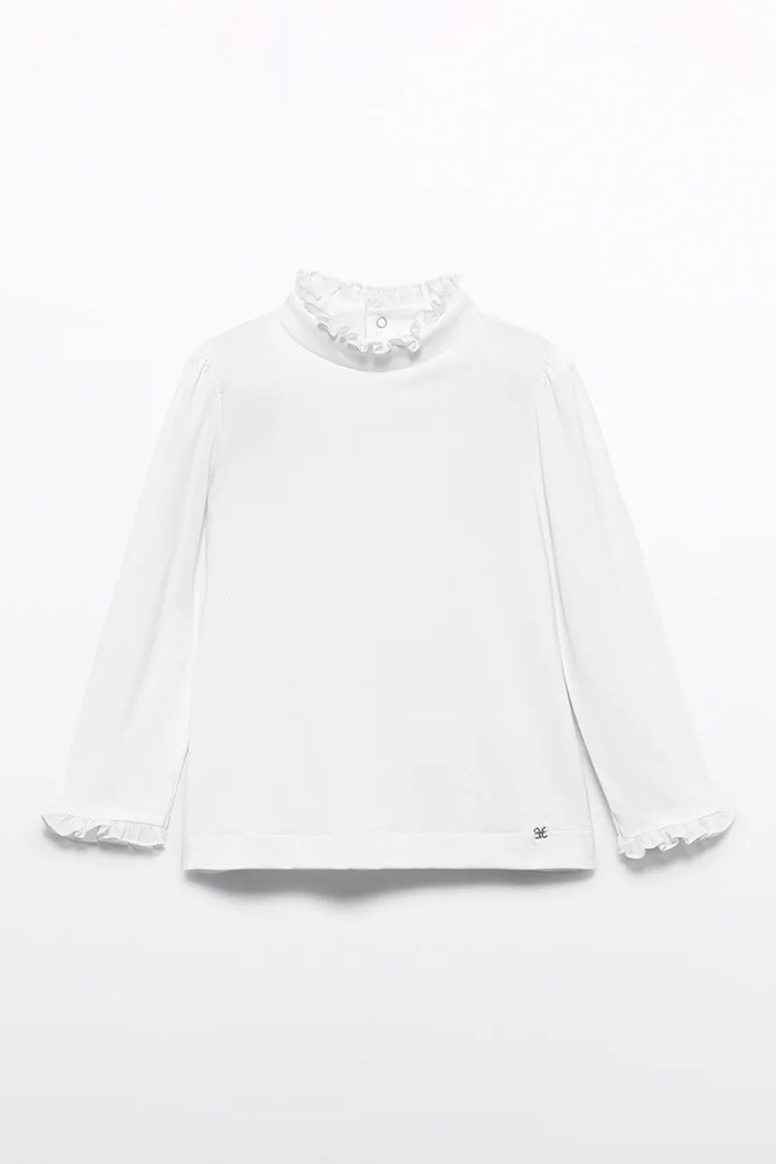 Abel&Lula Tričko s dlouhým rukávem dětské 5621.2.Mini.9BY2 bílá AW26