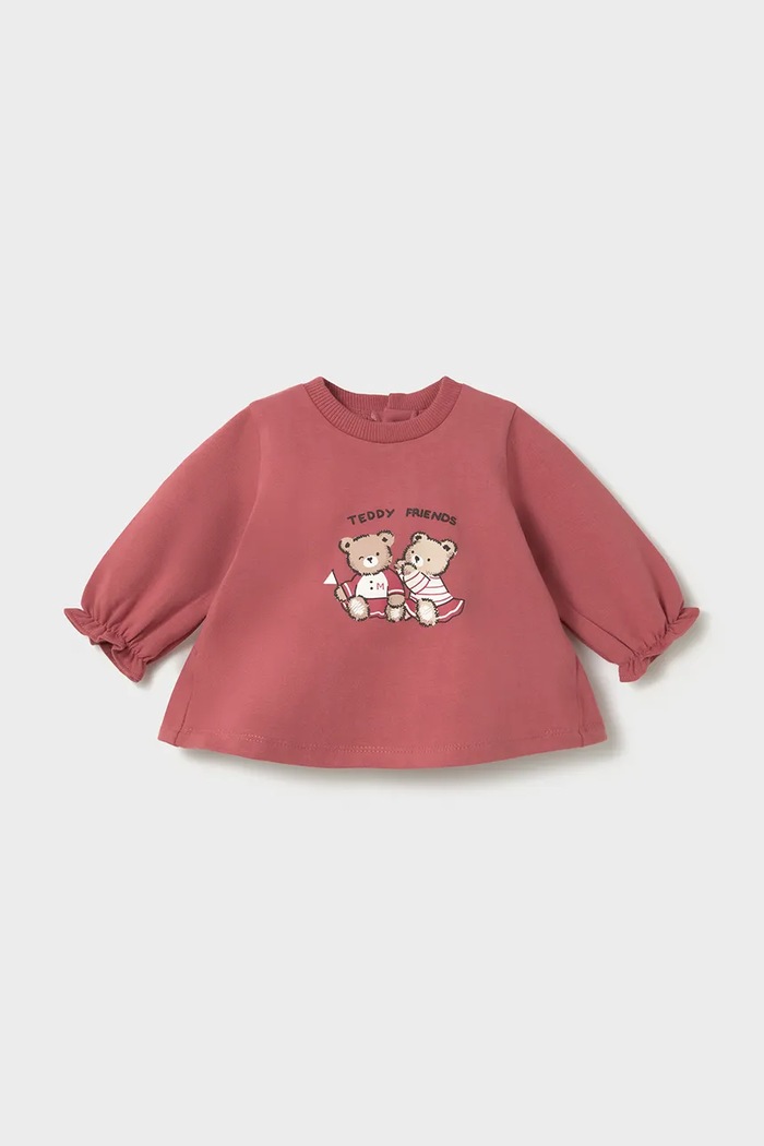 Mayoral Newborn блуза с дълги ръкави за бебе с памук 2 броя 2083.2S.Newborn.9BY2 розов AW26