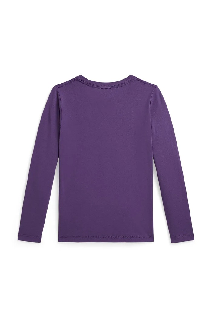 Polo Ralph Lauren tričko s dlhým rukávom detské bavlnené 312B26293001 fialová AW26