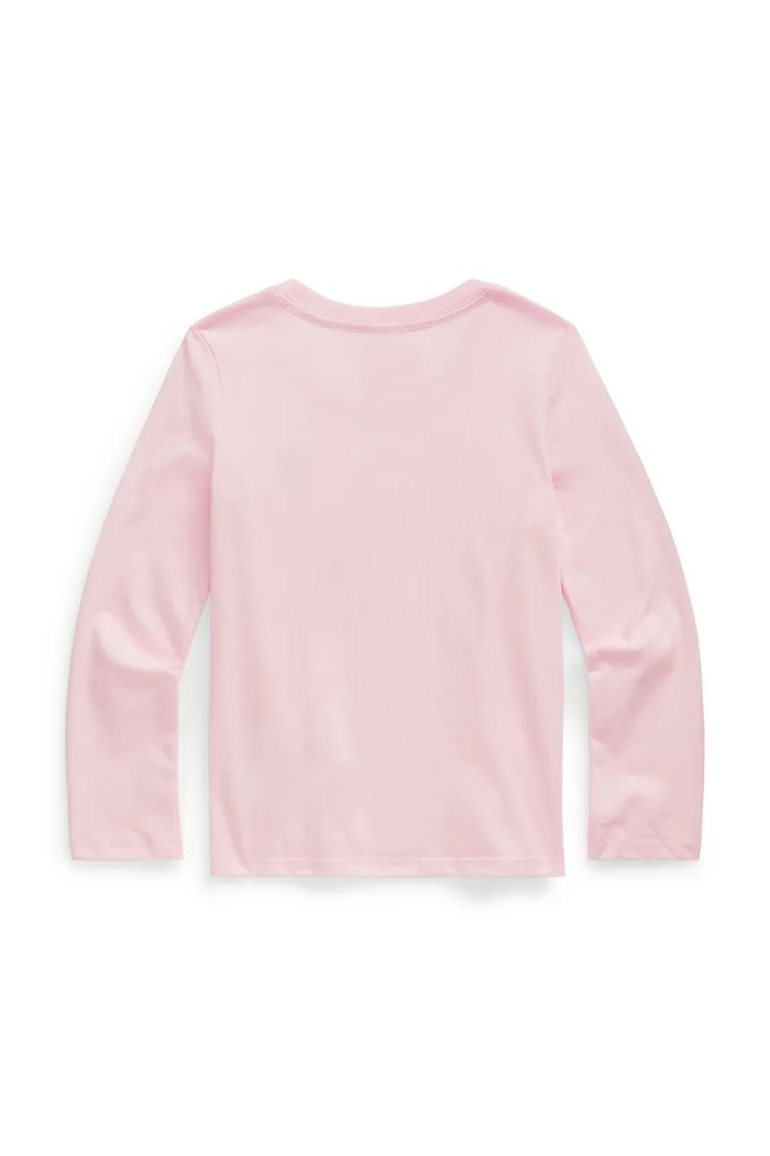 Polo Ralph Lauren tričko s dlhým rukávom detské bavlnené 312841122004 ružová AW26