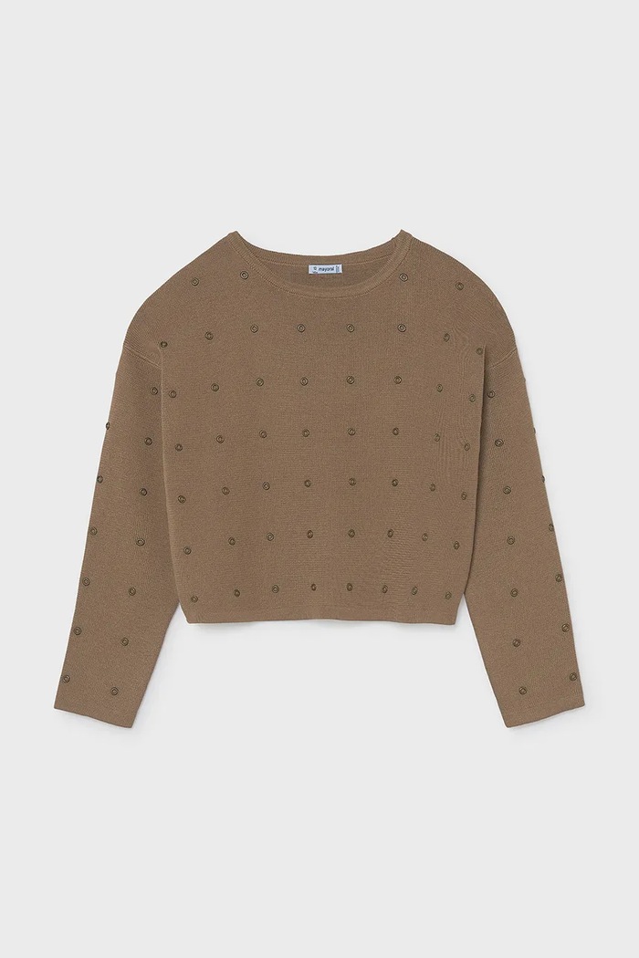Mayoral Светр дитячий 7336.8C.Junior.9BY2 коричневий AW26