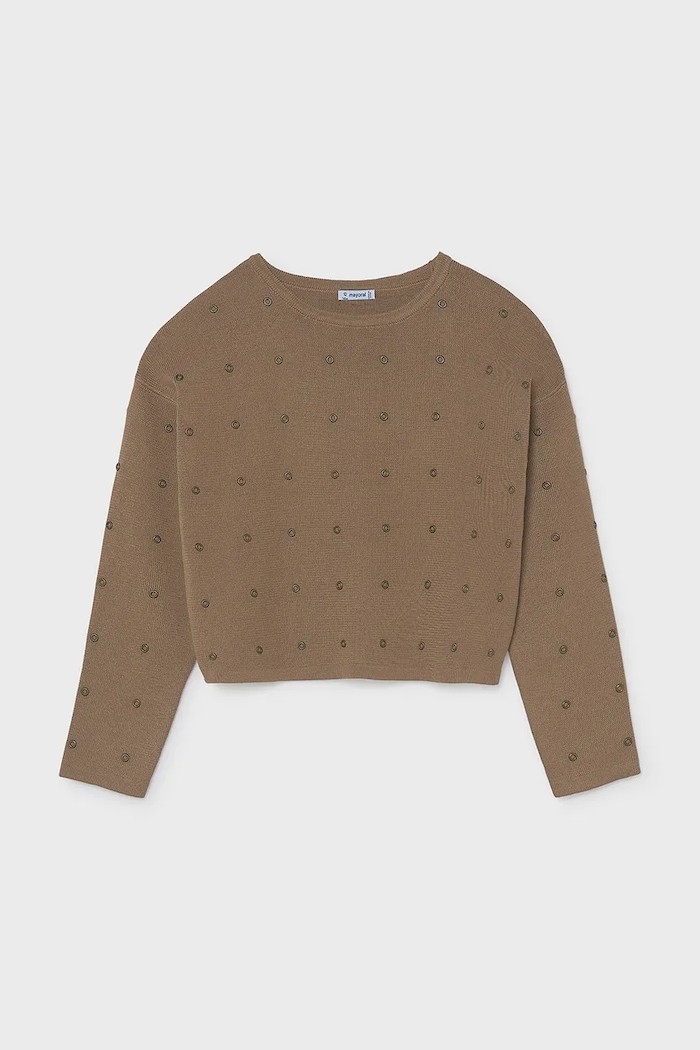 Mayoral Светр дитячий 7336.8C.Junior.9BY2 коричневий AW26