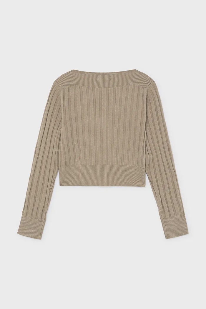 Mayoral longsleeve dziecięcy z wiskozą 7066.8F.Junior.9BY2 beżowy AW26