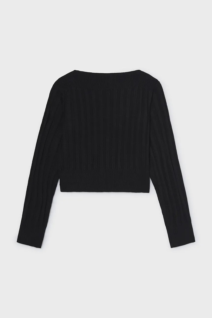 Mayoral Longsleeve pentru copii cu vâscoză 7066.8F.Junior.9BY2 negru AW26