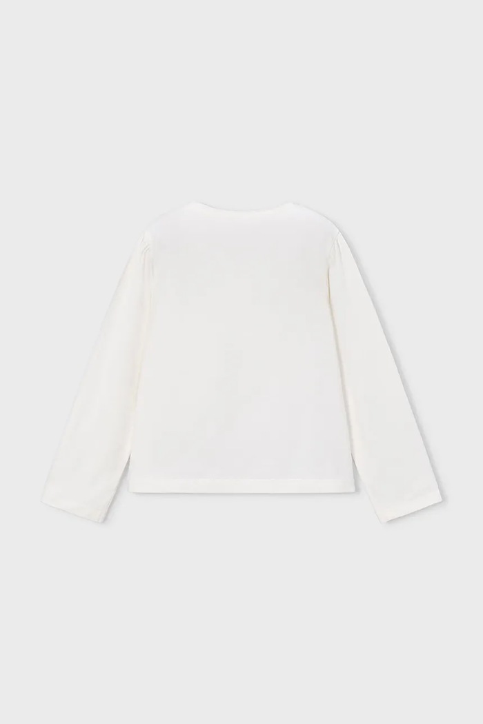 Mayoral лонгслив для детей с хлопком 4033.6J.Mini.9BY2 бежевый AW26