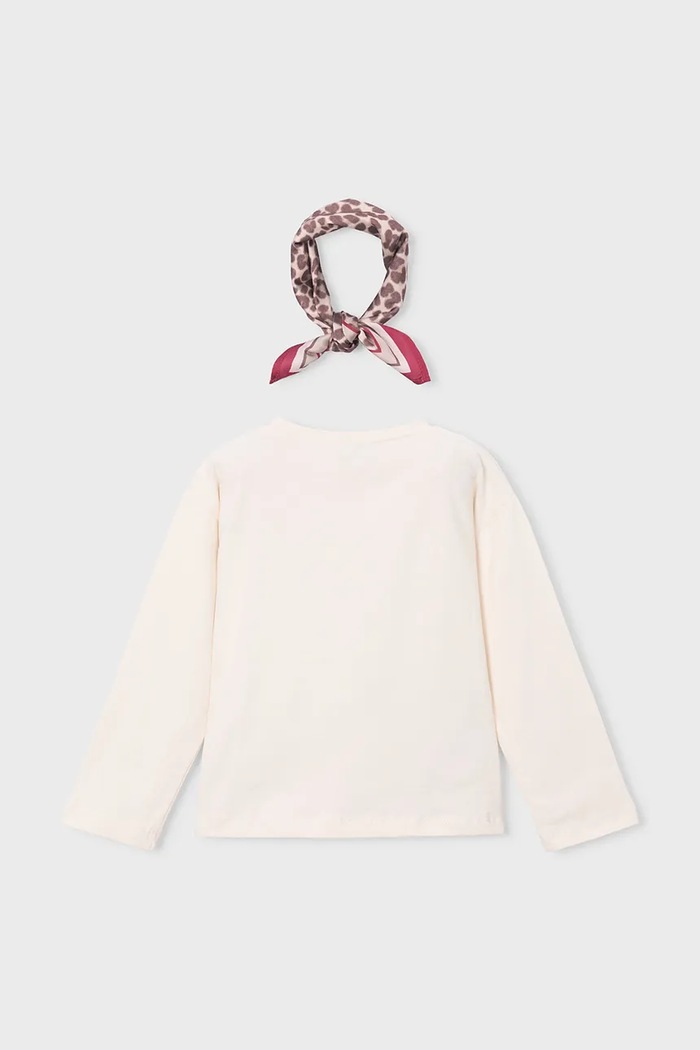 Mayoral Tričko s dlouhým rukávem dětské bavlněné 4002.6G.Mini.9BY2 béžová AW26