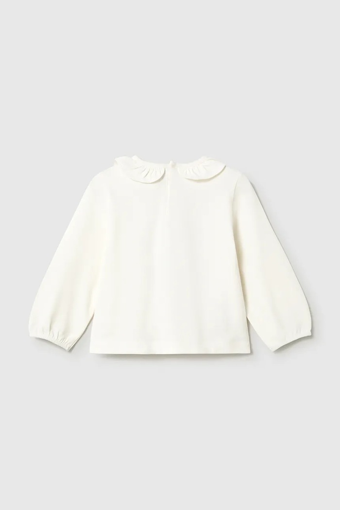 Mayoral tričko s dlhým rukávom detské bavlnené s elastanom 2089.4H.Baby.9BY2 béžová AW26