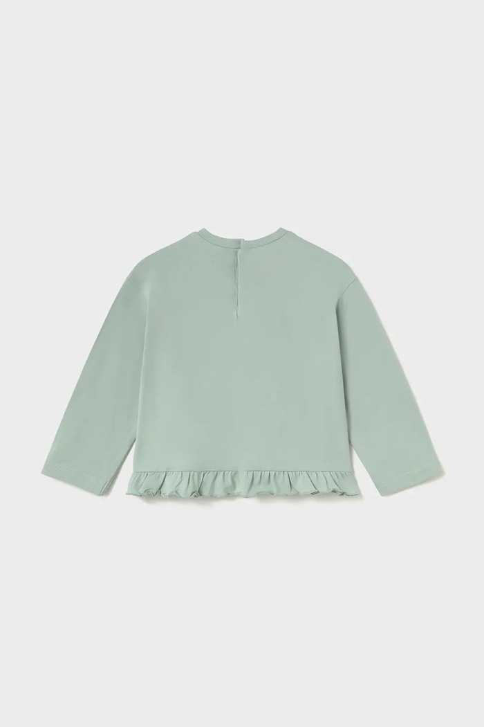 Mayoral лонгслив для детей с хлопком 2001.4A.Baby.9BY2 зелёный AW26