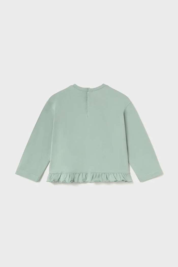 Mayoral лонгслив для детей с хлопком 2001.4A.Baby.9BY2 зелёный AW26