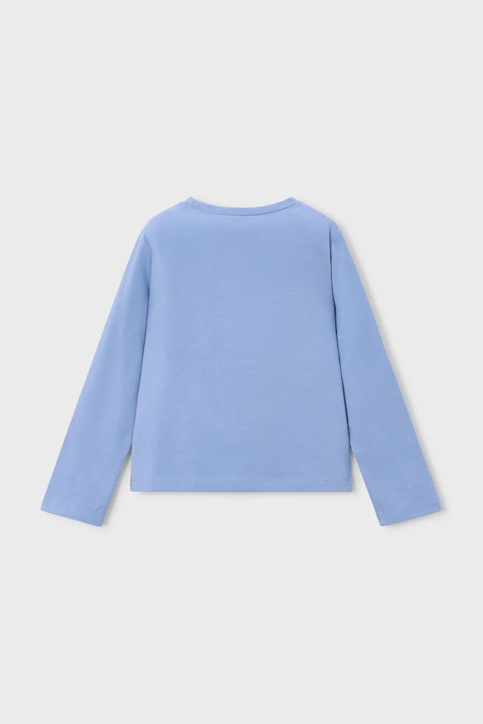 Mayoral блуза с дълги ръкави за деца с памук 178.6H.Mini.9BY2 син AW26