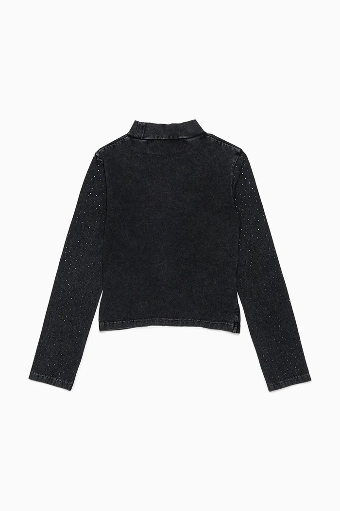 Diesel Tričko s dlhým rukávom detské TKNOT T-SHIRT J03011.KYA2K čierna AW26