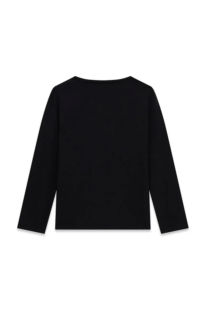 Guess longsleeve dziecięcy bawełniany z elastanem K6YI24.K3732.9BY2 czarny AW26