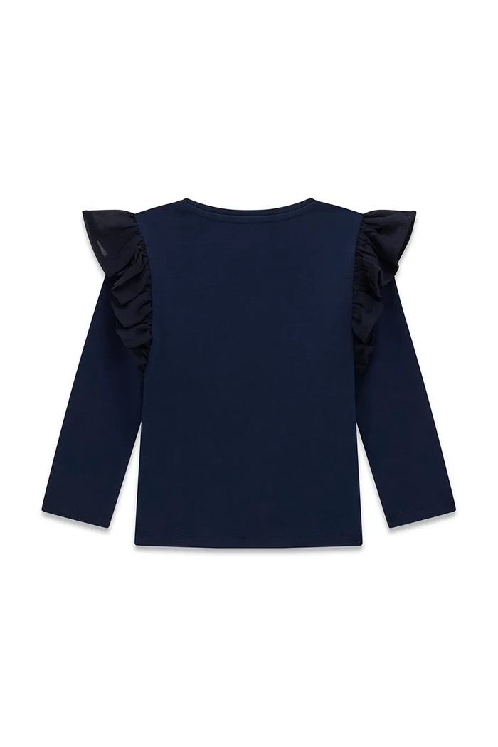 Guess longsleeve dziecięcy bawełniany z elastanem K6YI22.K3707.9BY2 granatowy AW26
