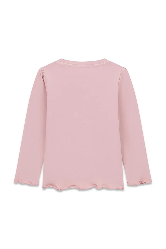 Guess блуза с дълги ръкави за деца от памук с еластан K6YI11.K3676.9BY2 розов AW26