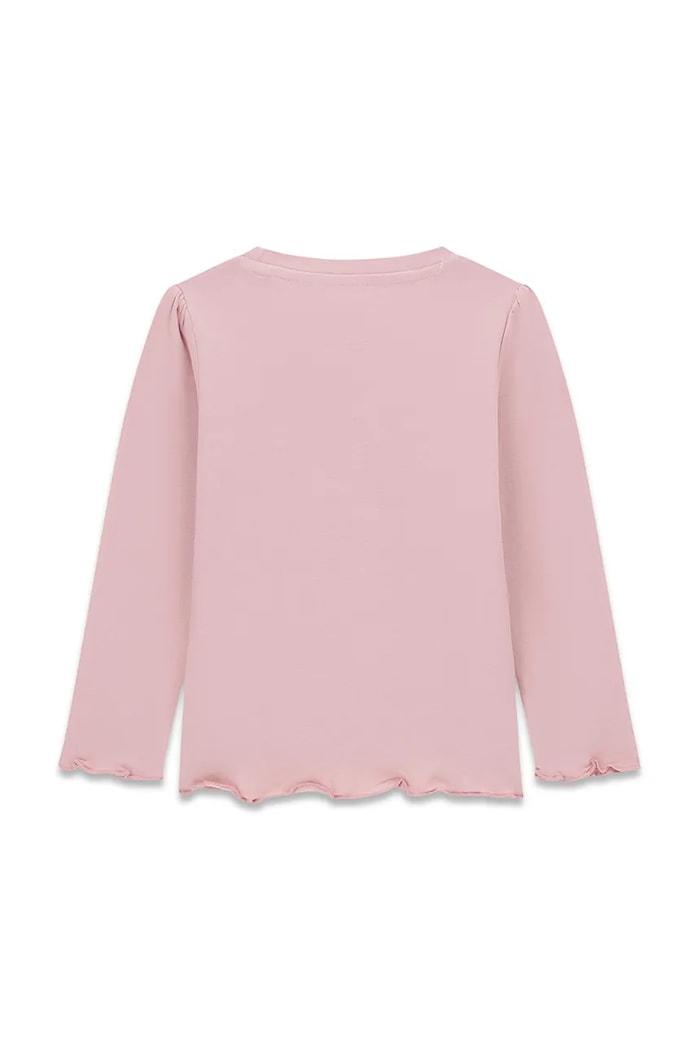 Guess блуза с дълги ръкави за деца от памук с еластан K6YI11.K3676.9BY2 розов AW26