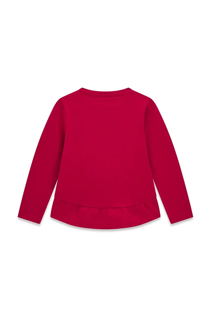 Guess longsleeve dziecięcy bawełniany z elastanem K6YI10.K3675.9BY2 czerwony AW26