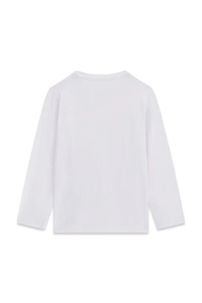 Guess longsleeve dziecięcy bawełniany z elastanem K6YI02.K3663.9BY2 biały AW26