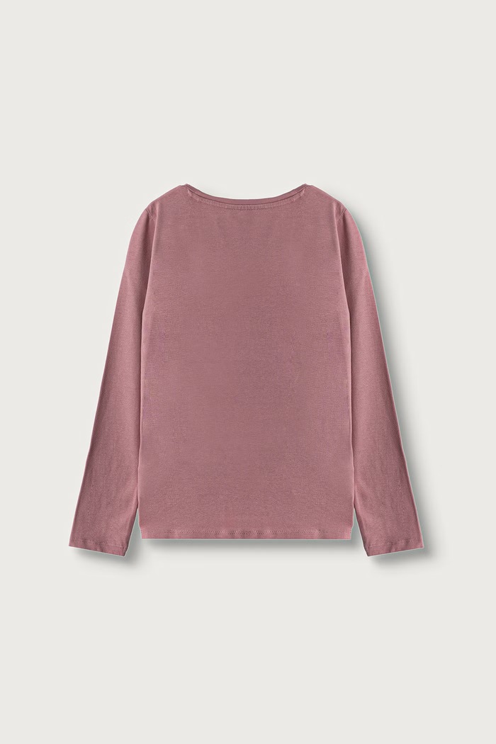 Guess Longsleeve dziecięcy bawełniany z elastanem J6YI33.K3771.9BY2 różowy AW26