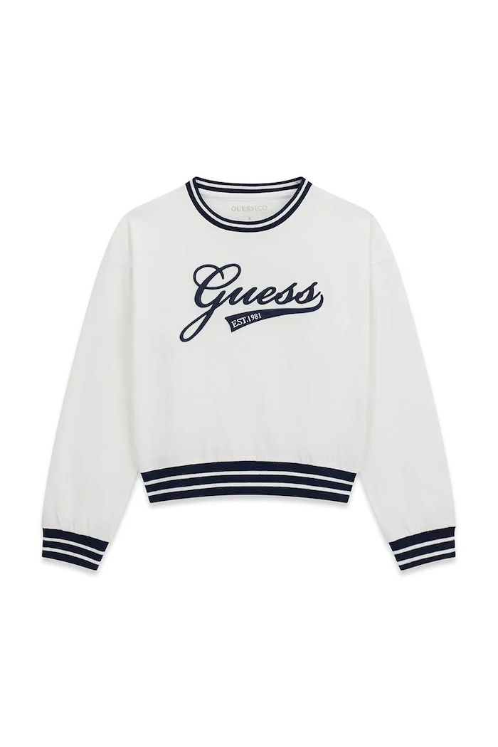 Guess bluza dziecięca bawełniana biały J6YI30.K3765.9BY2