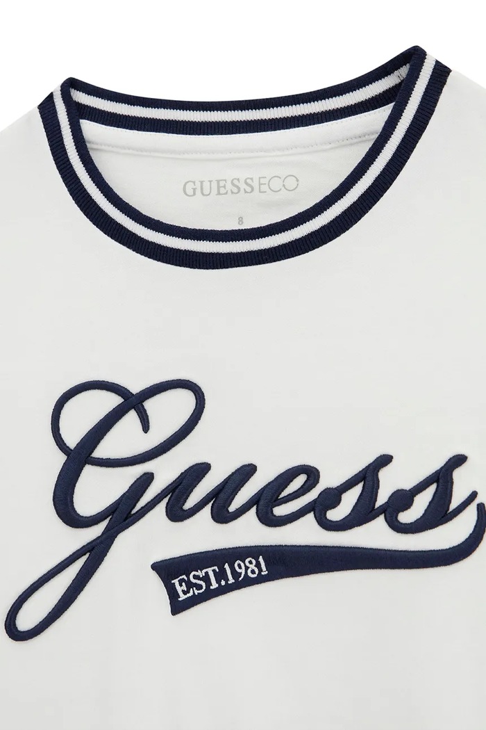Odzież Guess bluza dziecięca bawełniana J6YI30.K3765.9BY2 biały