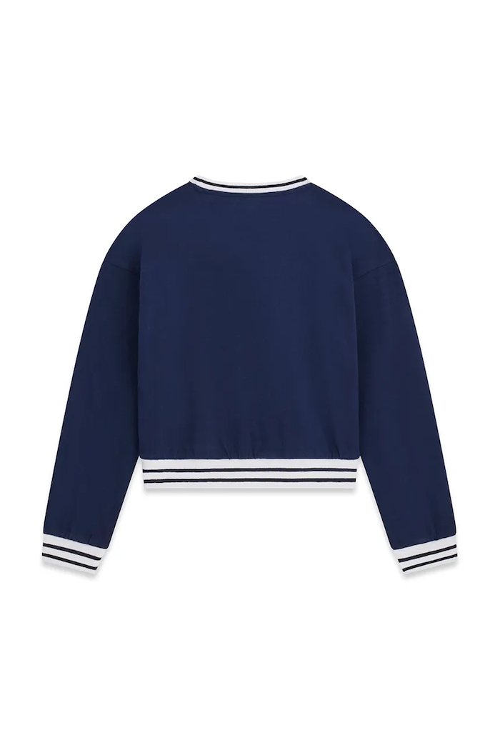Guess bluza dziecięca bawełniana J6YI30.K3765.9BY2 granatowy AW26
