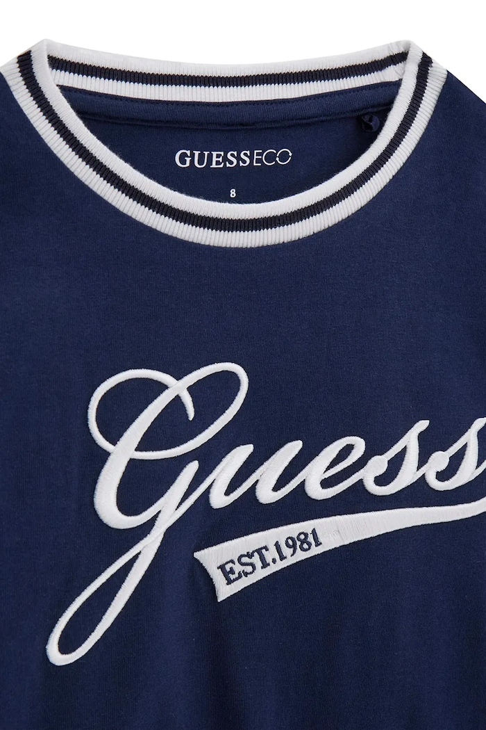 Odzież Guess bluza dziecięca bawełniana J6YI30.K3765.9BY2 granatowy