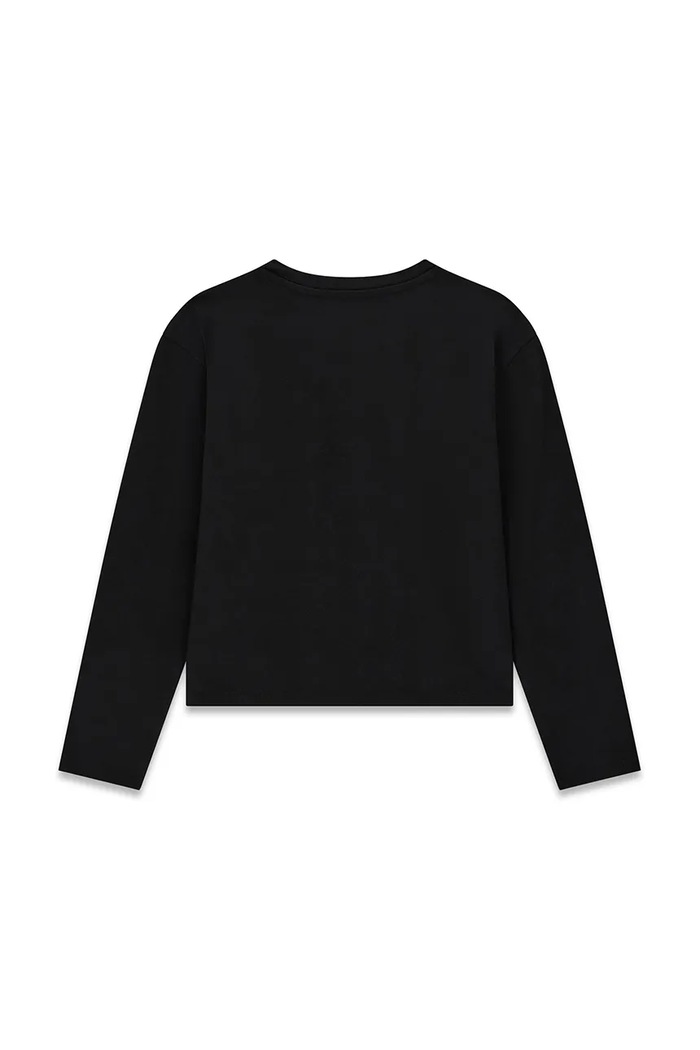 Guess longsleeve dziecięcy bawełniany z elastanem J6YI04.K3671.9BY2 czarny AW26