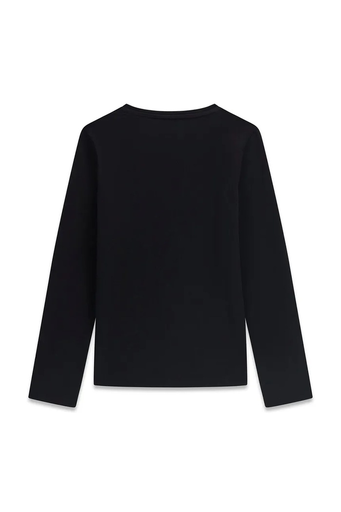 Guess longsleeve dziecięcy bawełniany z elastanem J6YI01.K3664.9BY2 czarny AW26